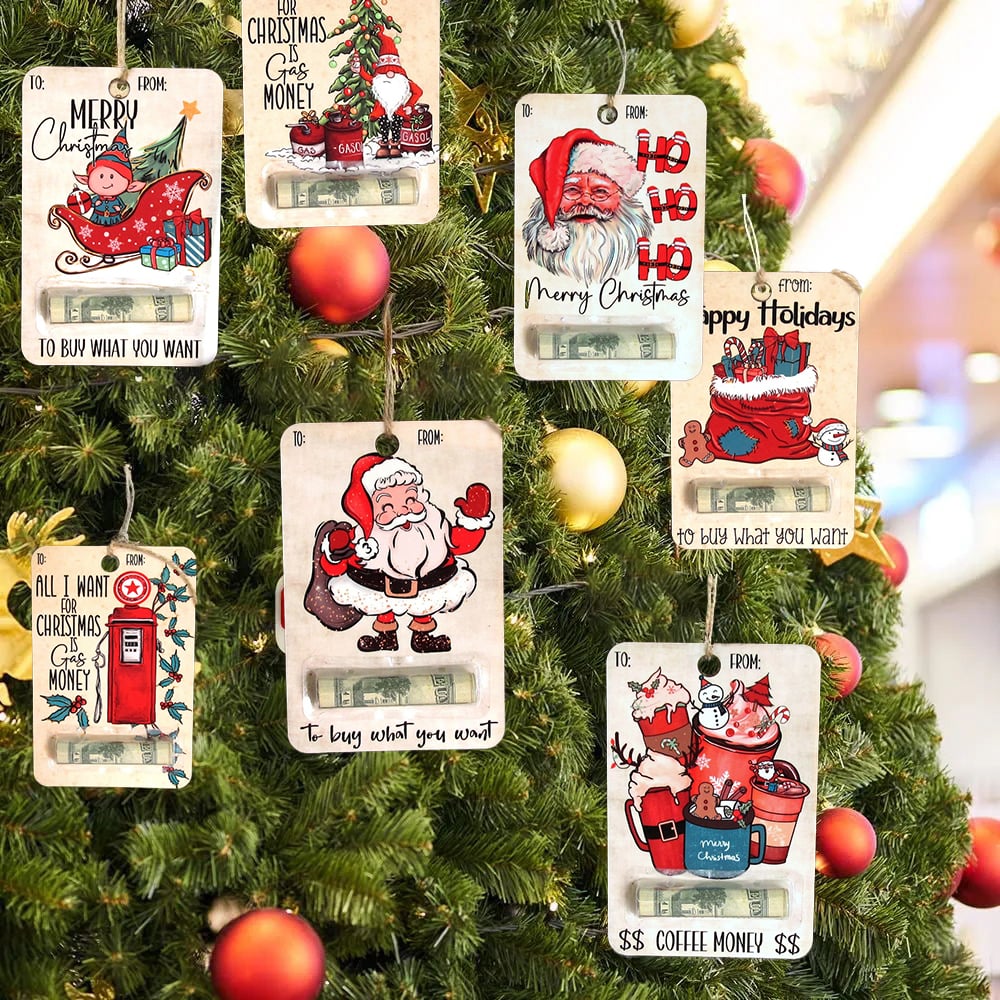 ๐
๐ธ Christmas Hot Sale 70% Off - Handcrafted Wooden Money Holders Gift