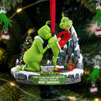 🔥$9.99 On Sale Today Only🎁Grinch Couple Christmas Ornament Set