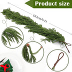 ✨$9.99 On Sale Today Only🔥Real Touch Deluxe Norfolk Pine Garland🌿